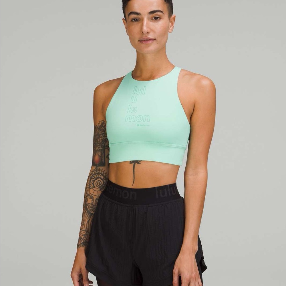 lululemon energy high neck longline bra